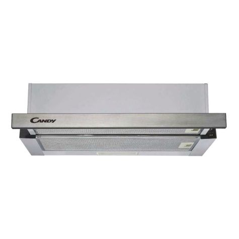 Candy CBT625/2X/1 Cooker Hood Telescopic 2 Speed LED Light 60cm Metal Grey