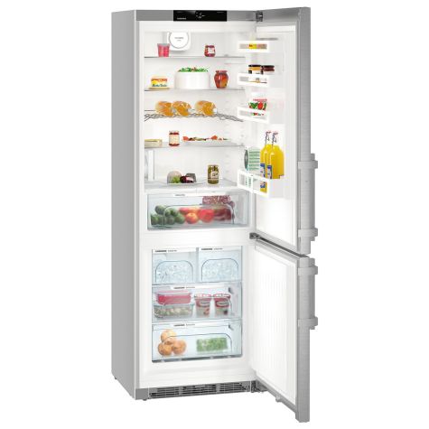 Liebherr CNef5725 Fridge Freezer Freestanding NoFrost 397 litre Silver