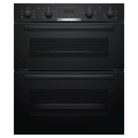 Bosch Serie 4 NBS533BB0B Built-Under Double Oven Electric 81 Litre Black