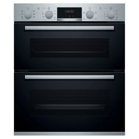 Bosch Serie 4 NBS533BS0B Built-Under Double Oven Electric 81 Litre