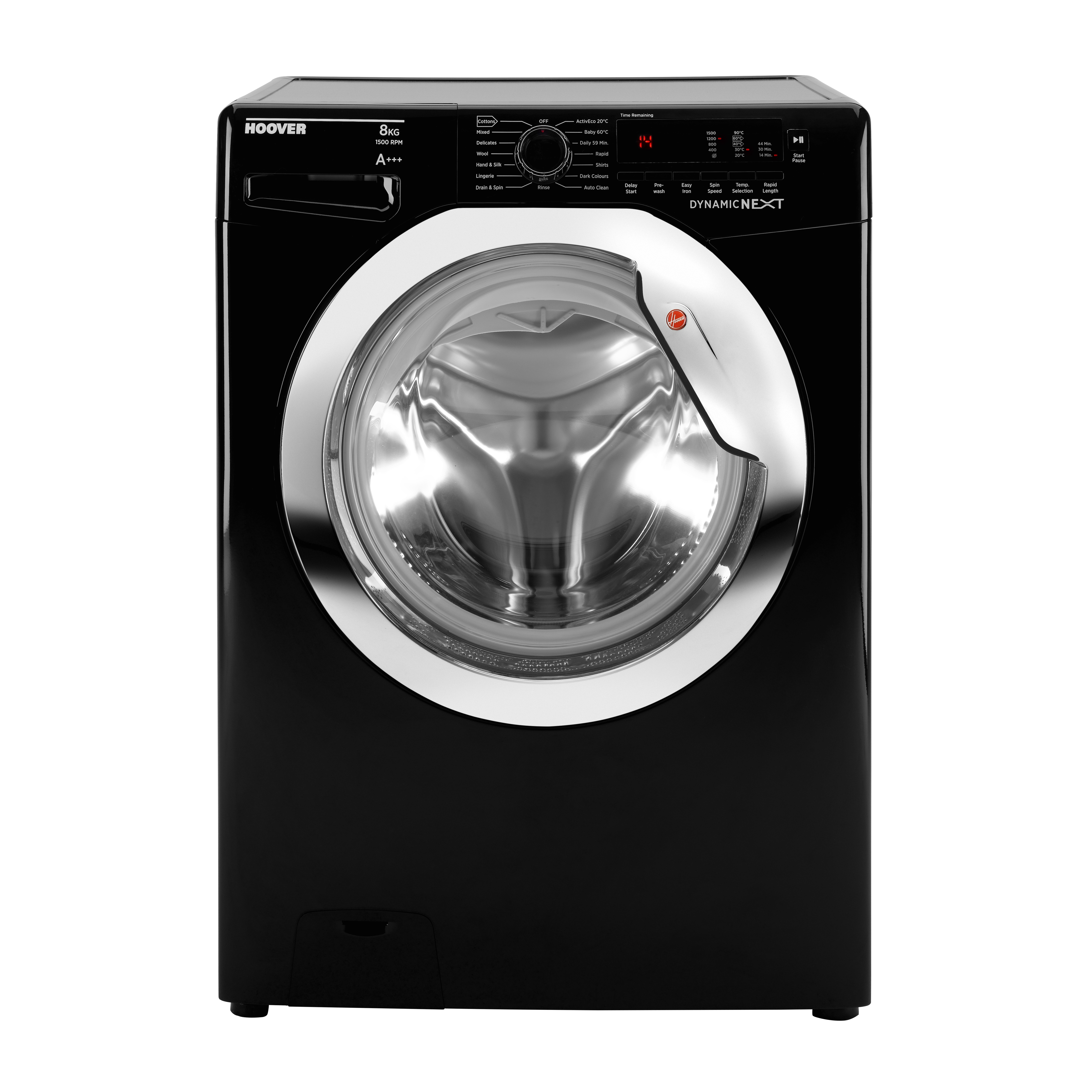 Hoover DXC58BC3 Washing Machine Black 8 Kg 1500rpm A+++ Energy Rating