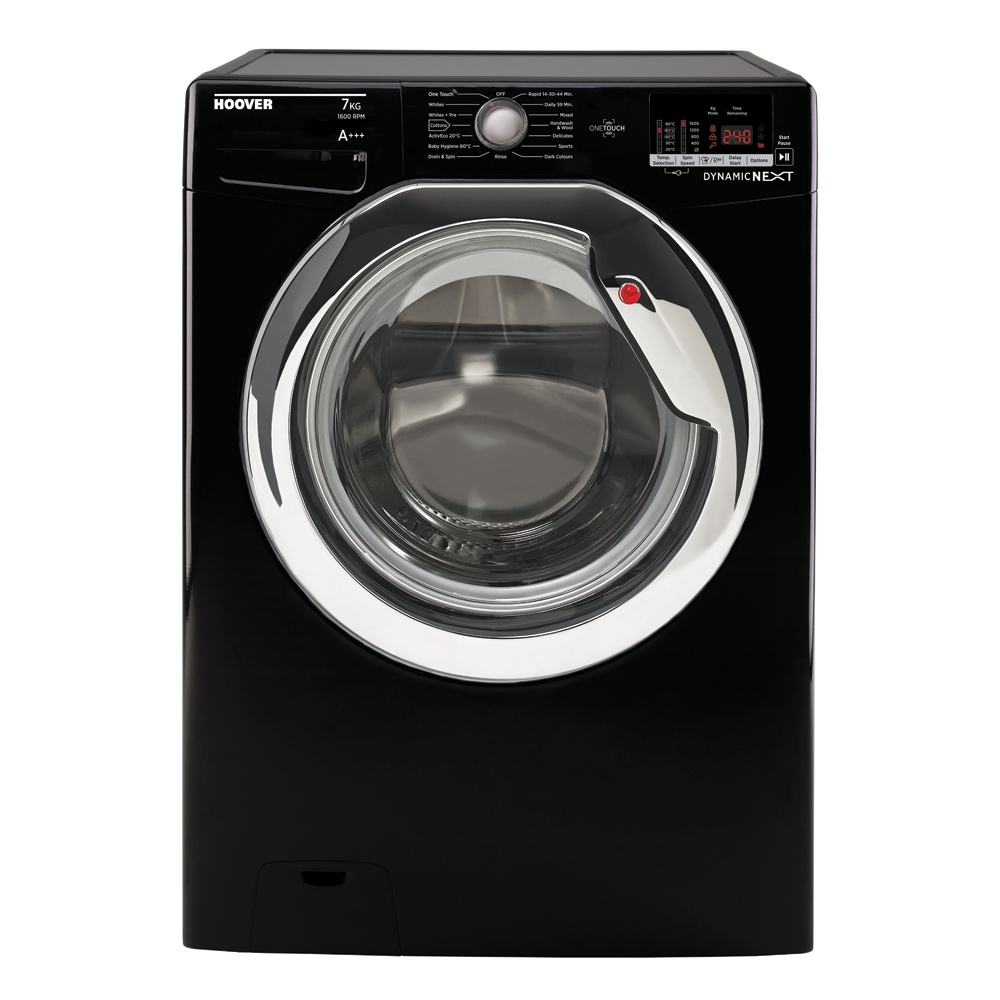 Hoover DXOC67C3B Washing Machine Black 7 Kg 1600rpm A+++ Energy Rating