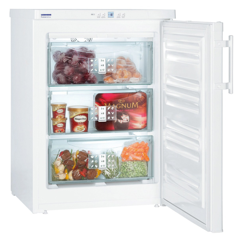Liebherr GNP1066 Comfort NoFrost 85x60cm 3-drawer Under Counter Freestanding Freezer White