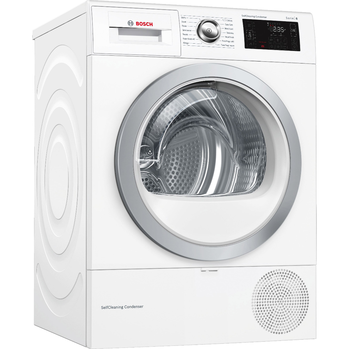 Bosch Serie 6 WTWH7660GB Wifi Connected 9Kg Heat Pump Tumble Dryer - White - A++ Rated